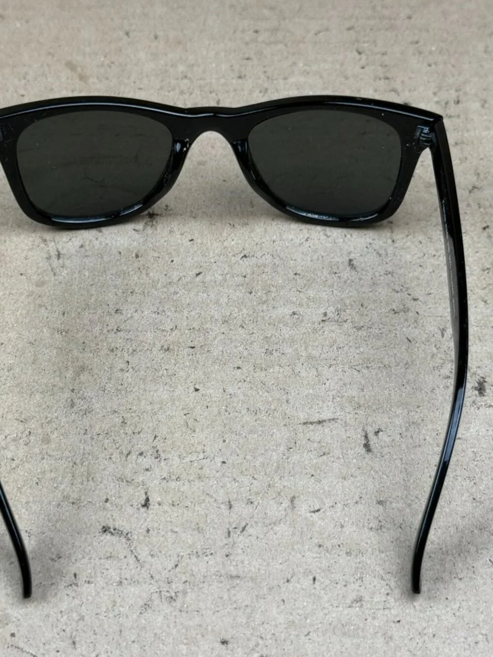 Men's Sunglasses Hand Polished Black Frames 090-01-8108 Minor scratches